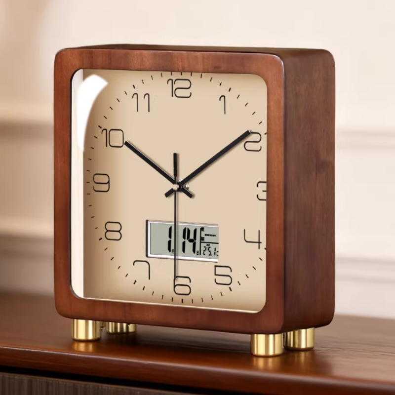 实木复古精美座钟轻奢高级感客厅2025新款摆台式钟表时钟坐钟摆件,居家日用,座钟,淘宝优惠券,粉丝福利购,淘宝优惠卷