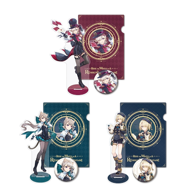 原神游戏艺术展徽章立牌文件夹