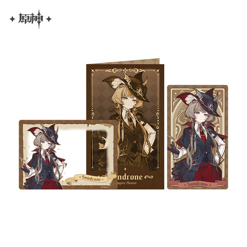 thumbnail for [Genshin Impact Official] 'Tabletop Theater Troupe' series merchandise badges, standes, and collectible ticket card set