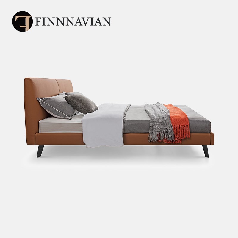 芬纳维亚 现代轻奢进口真皮主卧婚床意式H主卧双人(Chris克里斯)
