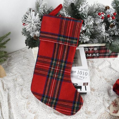 圣诞装饰用品商场酒店橱窗场景布置圣诞袜挂件儿童礼物针织袜挂饰