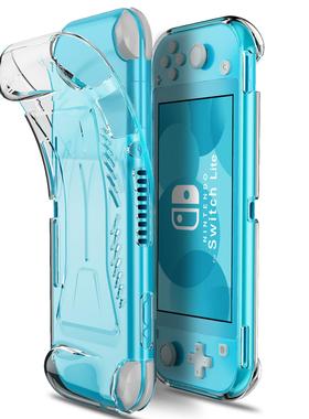 适用任天堂switch lite保护壳硅胶套ns水晶透明外壳全包nsl游戏机配件手柄套软壳一体硅胶硬壳分体膜收纳包
