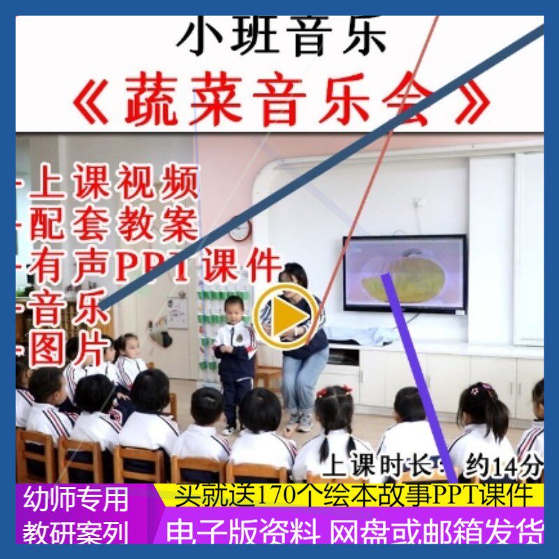 幼儿园小班音乐《蔬菜音乐会》优质公开课视频教案课件ppt.