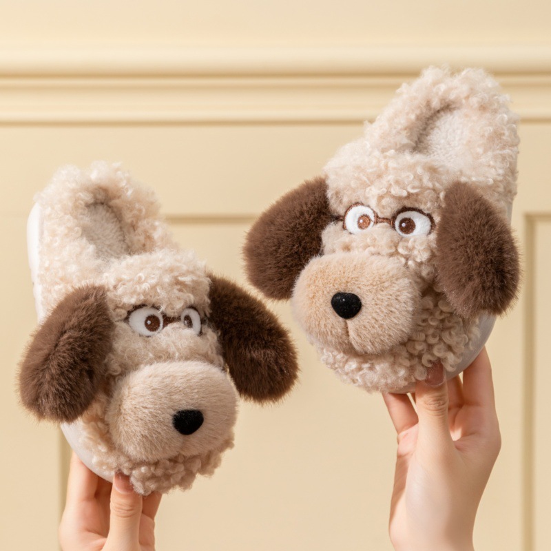 秋冬卡通可爱软底防滑保暖棉拖鞋