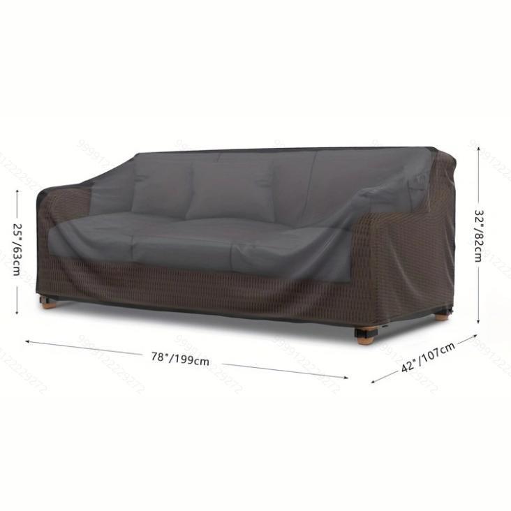户外重型庭院露台沙发椅罩 防尘防晒防雨 3 座双人户外沙发双人沙