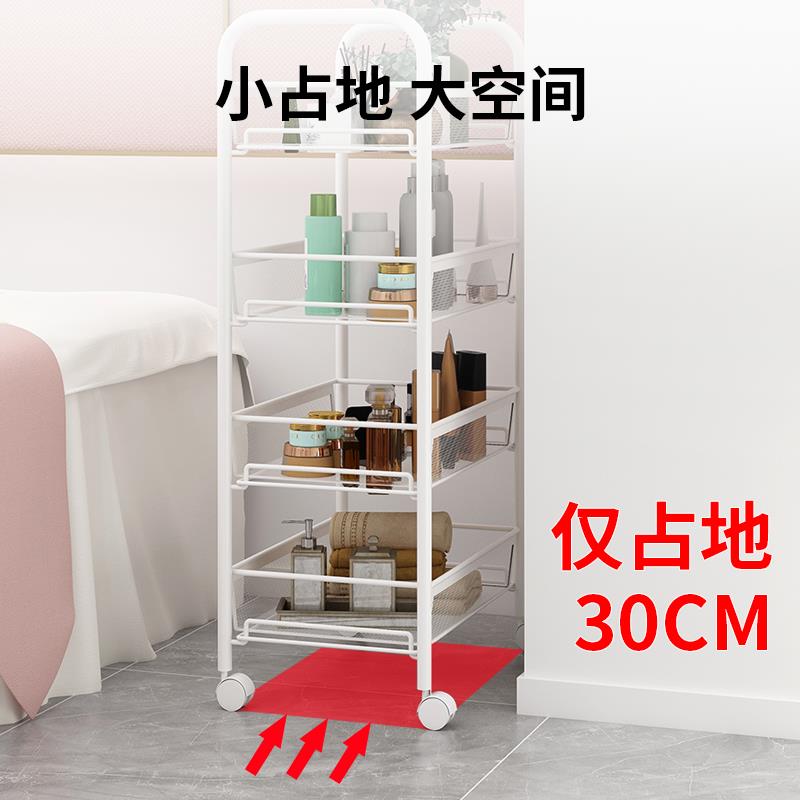 美容车小推车美容院仪器架子理发店烫染美甲工具车零食置金小