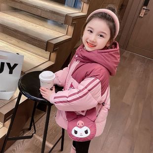 女童冬装羽绒棉服2025冬季新款儿童棉衣洋气中大童加厚外套棉袄潮
