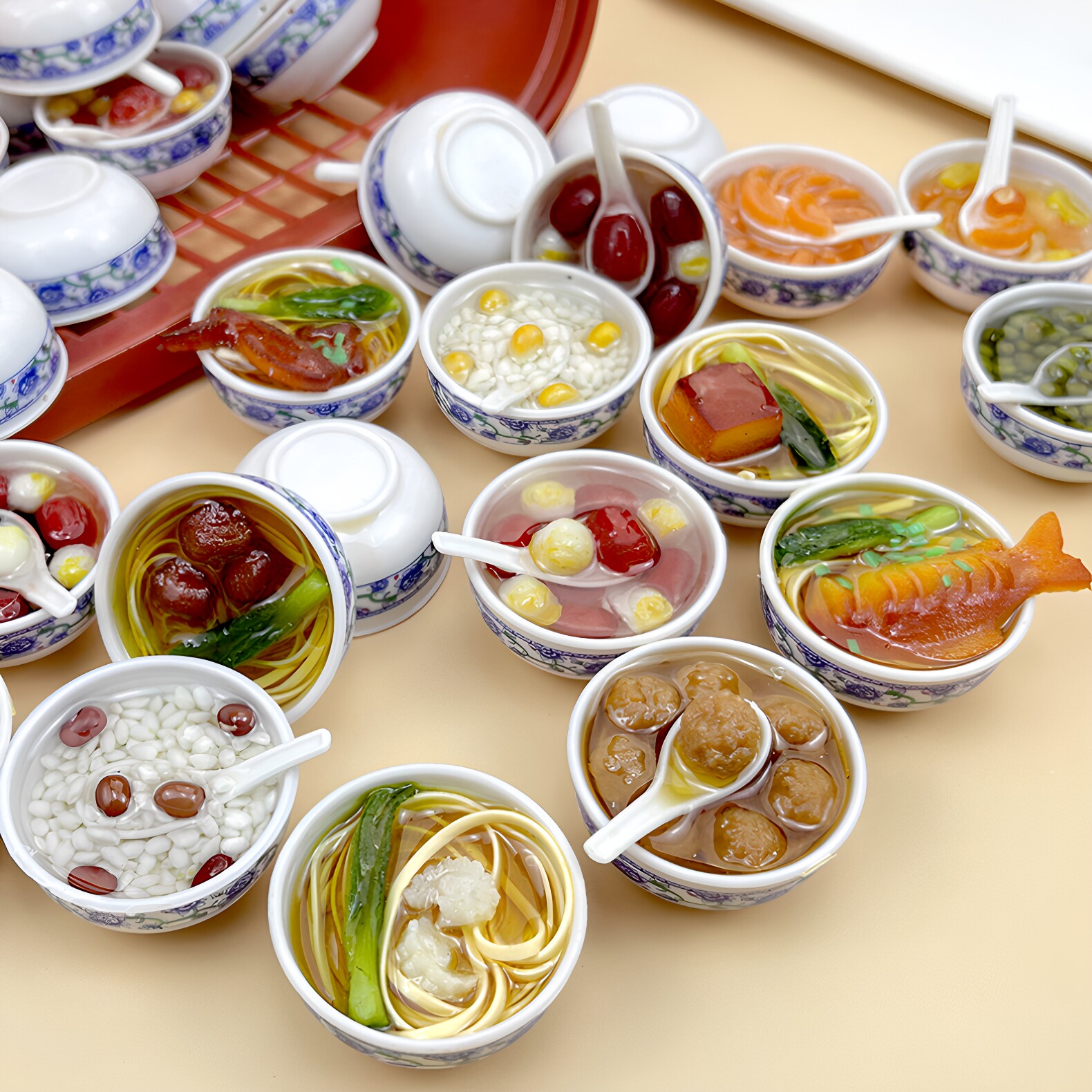食玩食玩儿童玩具中国风迷你仿真儿童食玩