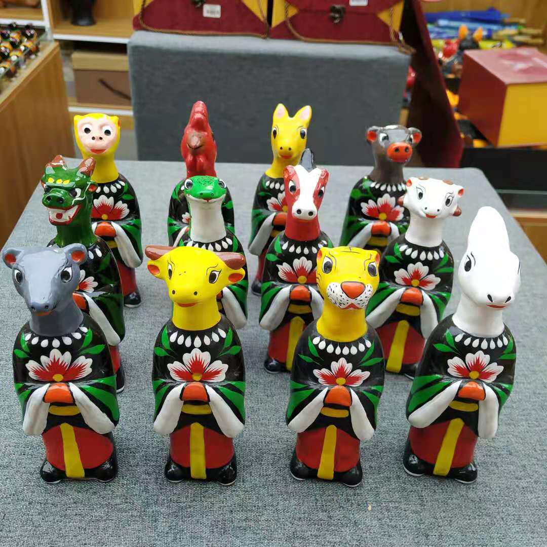 泥人淮阳泥泥狗浚县泥咕咕鹤壁杨圯屯泥塑非遗手工艺面人泥哨