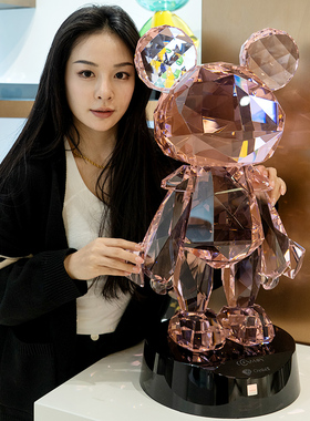 星际熊轻奢高端水晶家居摆件