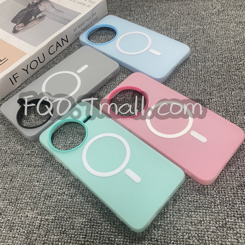 Fqo 马卡龙撞色果冻壳适用红米k80手机壳磁吸新款K80pro防摔全包k80至尊大孔镜头保护壳硬壳二合一高级男女款