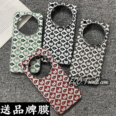 Fqo 适用OPPO Findx8手机壳新款猫和鱼超薄肤感findx8s+金属镜头框防摔X8ultra内置磁吸凯夫拉纹理硬壳保护套