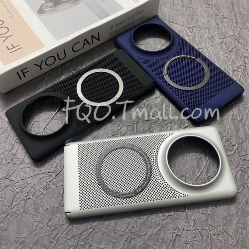 Fqo 适用于Realme真我GT5pro手机壳新品散热gt5pro全包防摔保护套磁吸蜂窝超轻薄高级感硬壳大孔镜头创意外壳