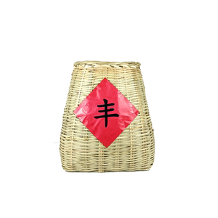 天然麦穗干花金色大麦花束开业田园柳编竹篓装饰礼品拍摄道具装饰