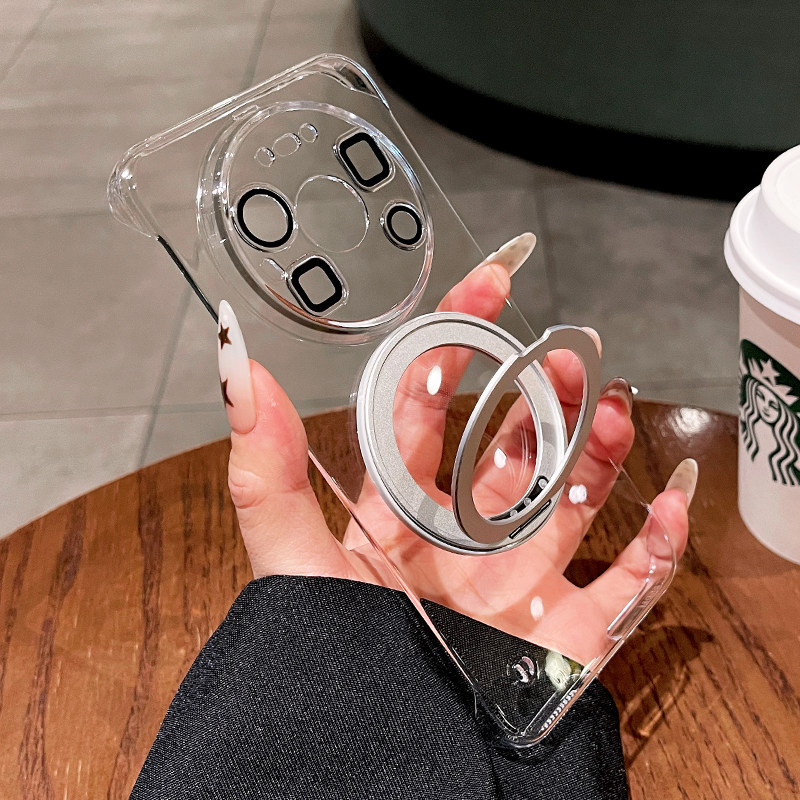 【360°支点壳】适用华为mate70pro手机壳mate80新款50透明超薄mate镜头全包40防摔30磁吸支架男女高级感硬壳