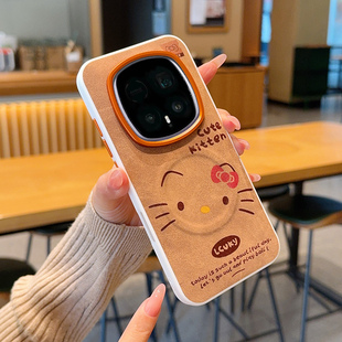 适用荣耀Magic8RSR保时捷手机壳磁吸皮套新款幸运猫魔术8rsr保护套奢华简约个性时尚超薄全包防摔手机套