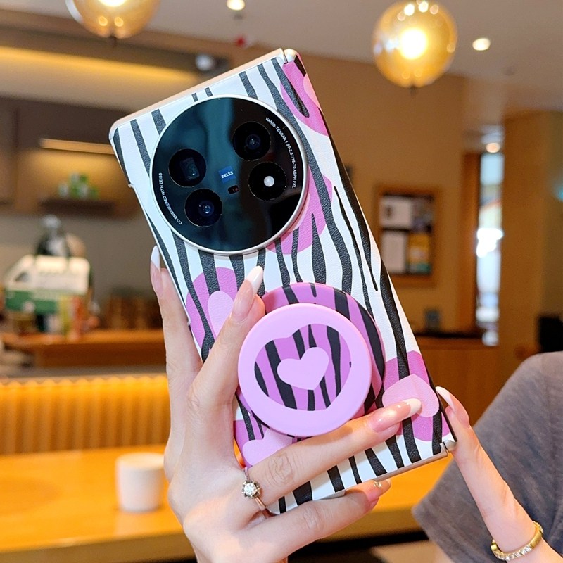 适用vivoXFold5手机壳全包中轴铰链磁吸双爱心vivo xfold5折叠屏保护套个性时尚奢华简约超薄全包防摔手机套