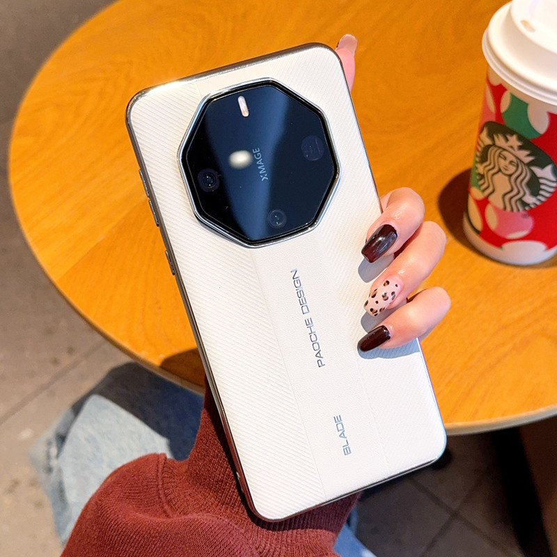 适用于华为Mate60RS非凡大师手机壳刀锋电镀无边框Mate60RS半包手机套个性时尚奢华简约超薄防摔保护套