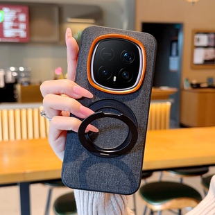 适用荣耀Magic8RSR保时捷手机壳旋转支架高级皮套新款魔术8rsr保护套奢华简约个性时尚超薄全包防摔手机套