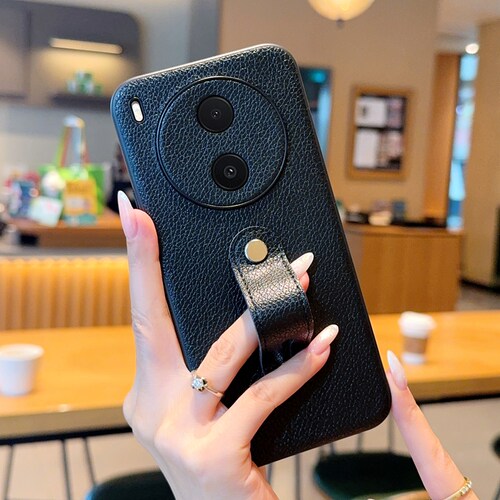 适用vivoY600Pro手机壳腕带肤感荔枝纹高级皮套vivo y600pro保护套奢华简约个性时尚超薄全包防摔手机套