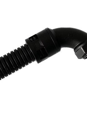 塑料波纹管直角接头防水阻燃环保尼龙papp软管穿线管90度圆角弯头