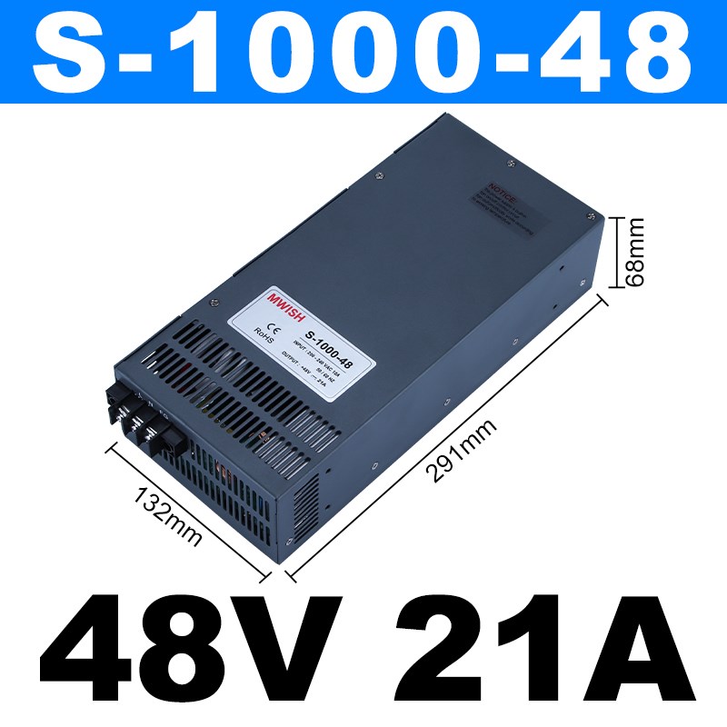 深圳明纬S-700W800W1000W1200W1500W大功率DC12V24V36V48开关电源