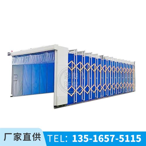 移动式伸缩喷漆房环保型轨道工业大型电动式打磨烤漆房设备