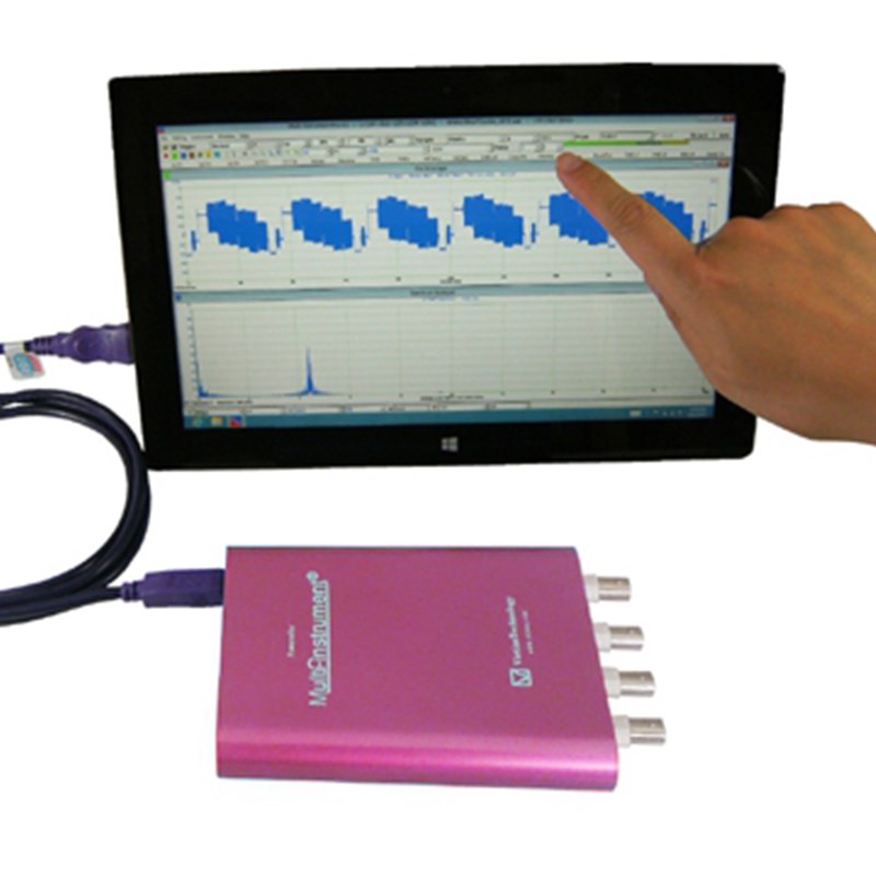 200M高精度虚拟示波器 音频分析仪y AWG信号发生器VT DSO-2A20E