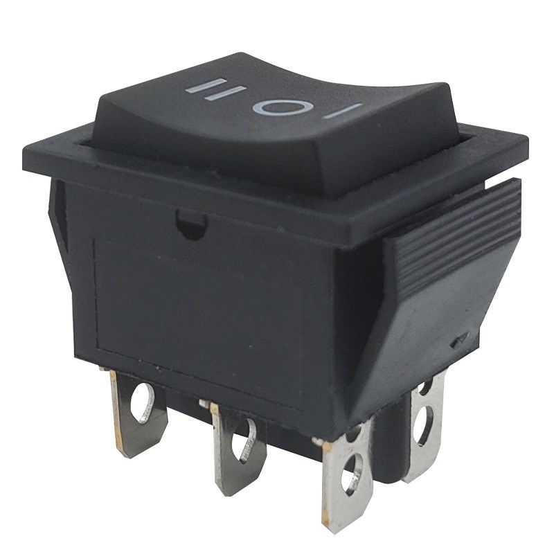 船型按钮开关KCD3三脚三档KCD4六角三档正反开关大功率电源小开关