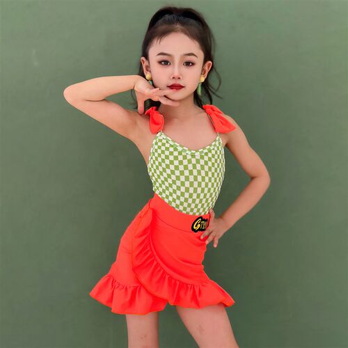 GTYDANCE拉丁舞服女童2025新款夏季高级感练功服吊带练习服表演服