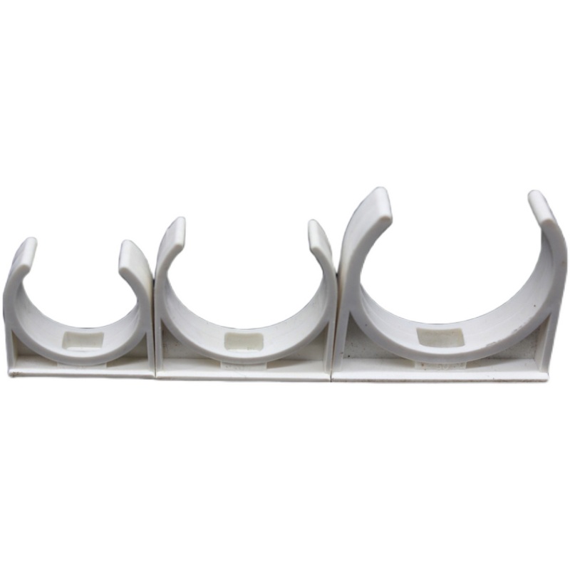 PVC排卡拼卡红电工穿线管U型卡塑料固定水管排卡16 20拼装码 迫码