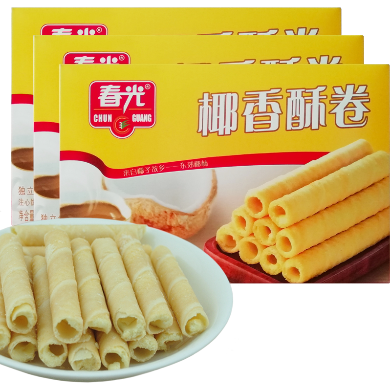 海南特产春光食品椰香酥卷