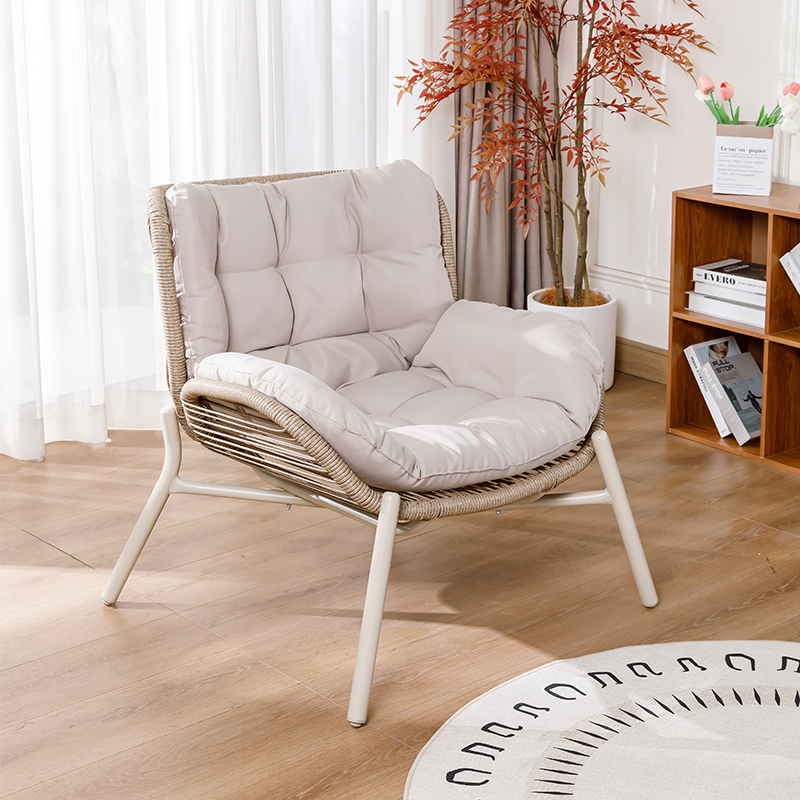 躺椅阳台家用休闲靠背椅藤编单人椅子庭院沙发椅户外茶几桌椅组合