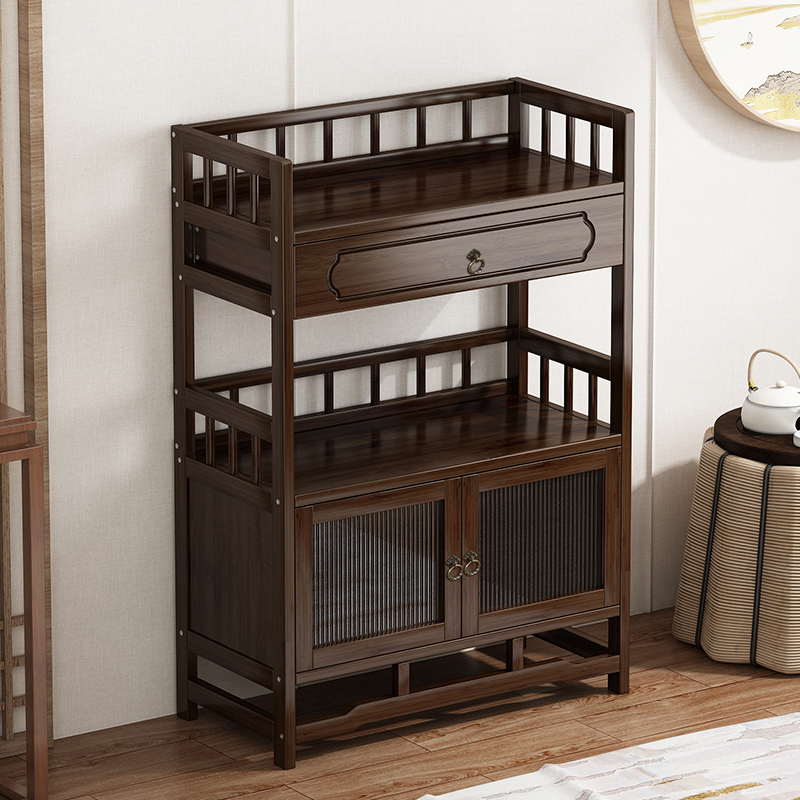 茶水柜办公室茶柜置物架家用茶叶柜茶台桌边柜茶几茶具收纳储物柜
