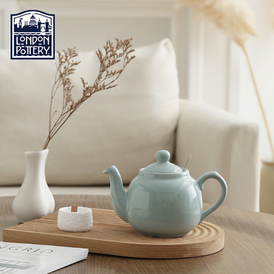 田园系列薄荷绿陶瓷茶壶600ml