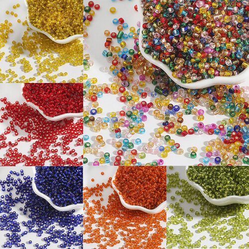 glass rice beads, handmade DIY bracelet, necklace accessorie