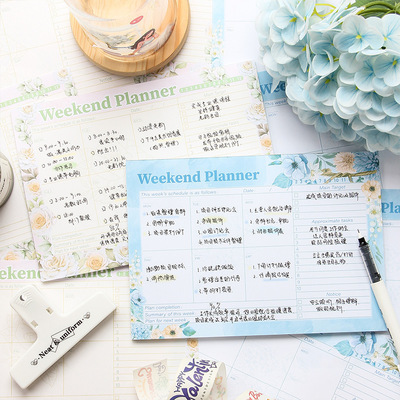 New Weekly Pouch Schedules Stationery Office School Supplies