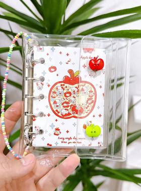 Genuine KT hand ledger PVC transparent notebook loose-leaf