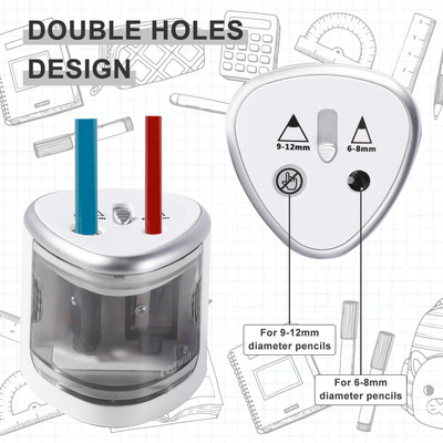 n thick and thin double hole electric pencil sharpener and
