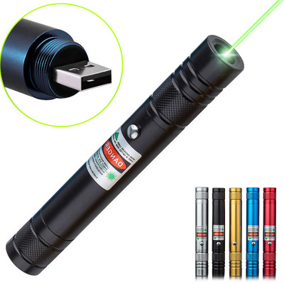 High power USB laser pen, aluminum alloy flashlight, chargin