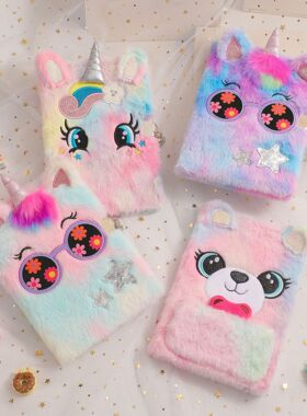 A5 cartoon big eyes notebook children Unicorn Diary Notepad