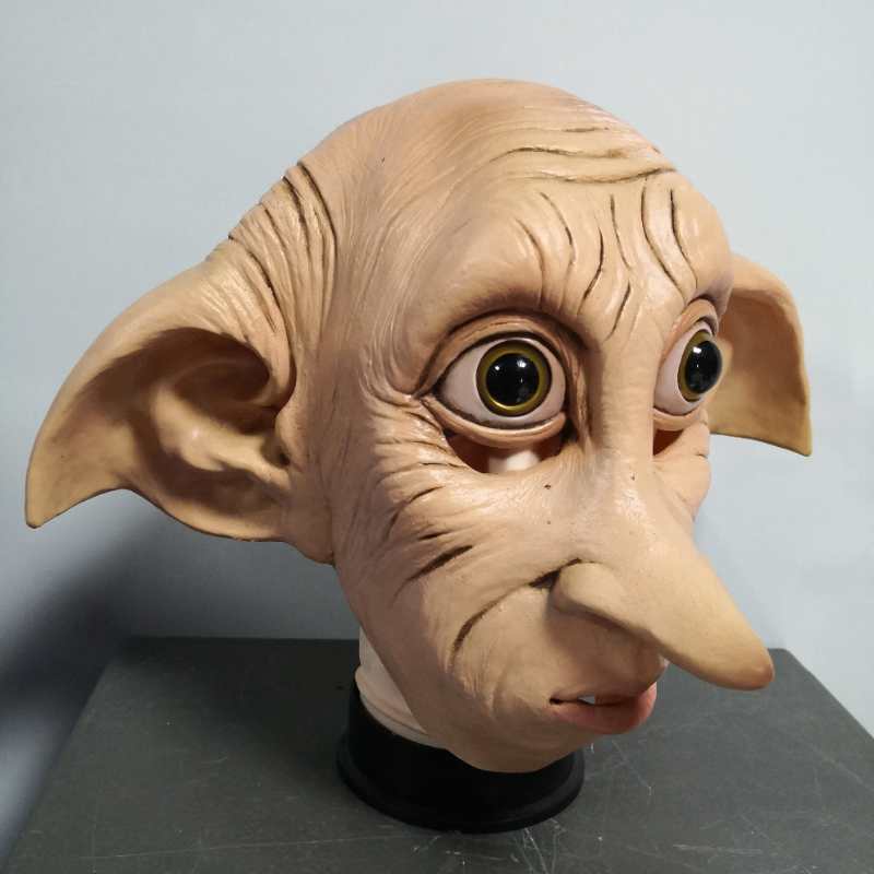 Cosplay Dobby Elfin Latex Mask Animal Style Halloween Carni