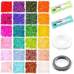 Loose Beads DIY Pony Necklace Spacer Bracelets Making Craft