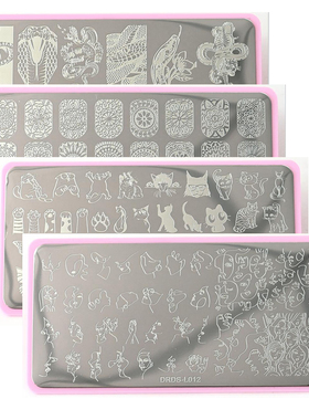 Stencils Templates For Acrylic Nails Design Stamp Plate T()