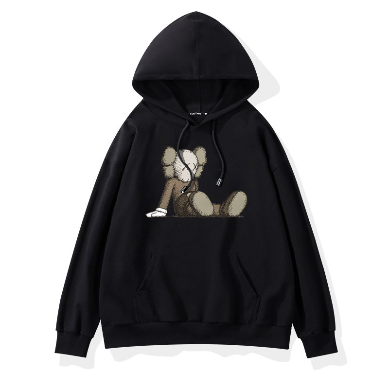 芝麻街联名卫衣男女情侣秋季春款小众潮牌连帽长袖定制ins潮外套