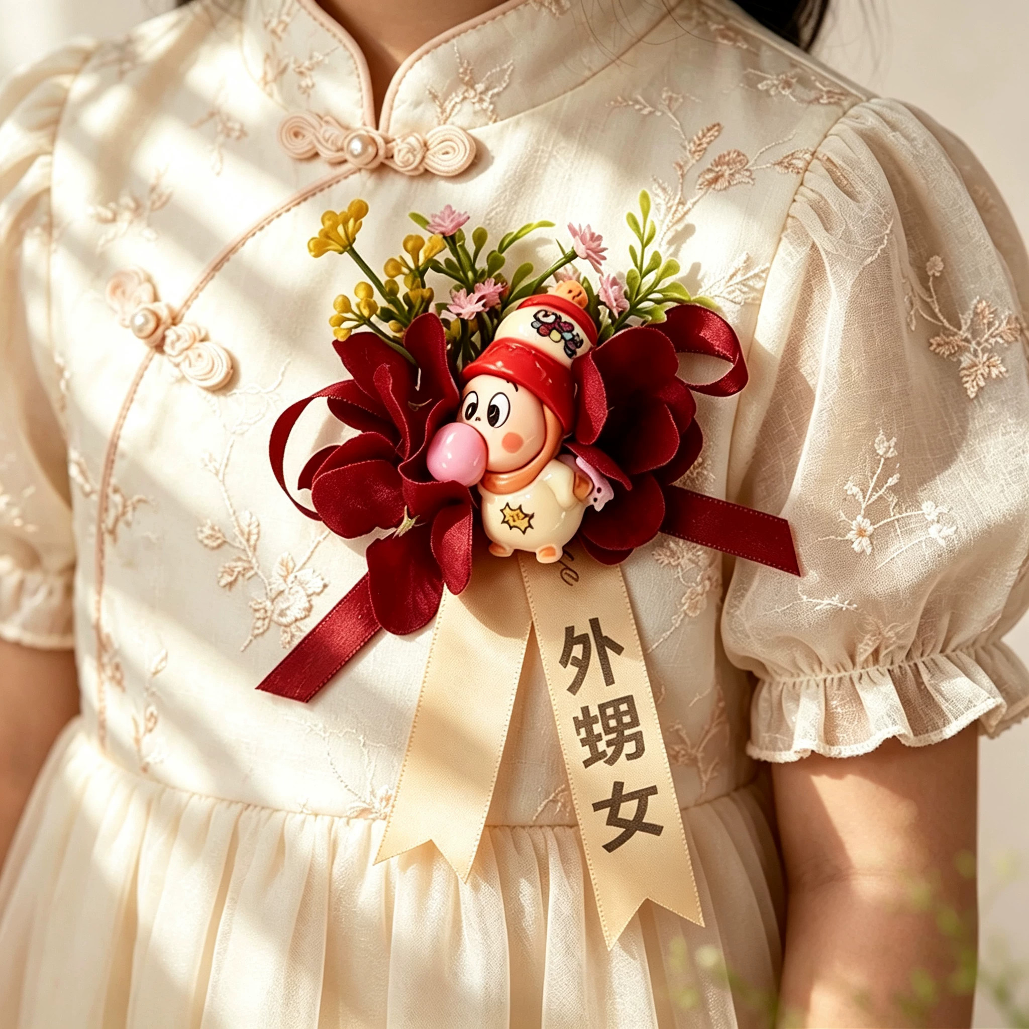 森系婚礼花童侄子侄女星星人卡通可爱胸花一家人襟花结婚备婚用品