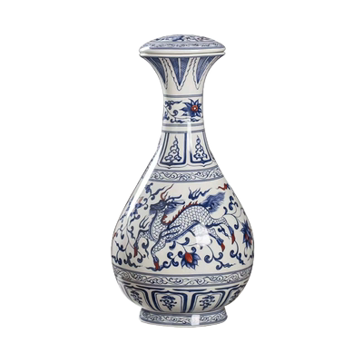 陶瓷酒瓶10斤装元青花釉里红