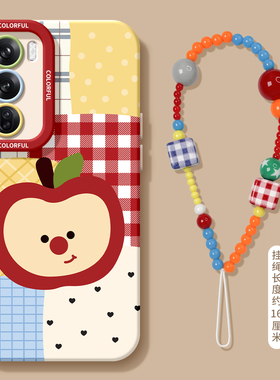 适用opporeno14手机壳女款reno12pro+保护套13全包9pro硅胶8防摔reno7se磨砂oppo软壳6/11苹果拼色10格子外壳