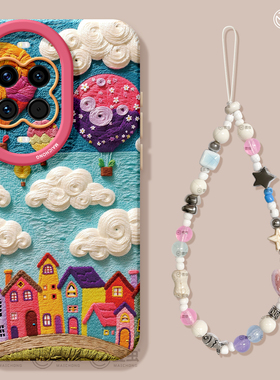 适用华为nova14手机壳女款nova13pro保护套全包novo12硅胶11防摔8高级7se活力版油画10好看ultra小镇hi软外壳