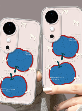 适用vivos20手机壳女款s19pro保护套vivo s16e全包18防摔s15/s12透明s10硅胶软s17外壳蓝色s9好看苹果新款s20